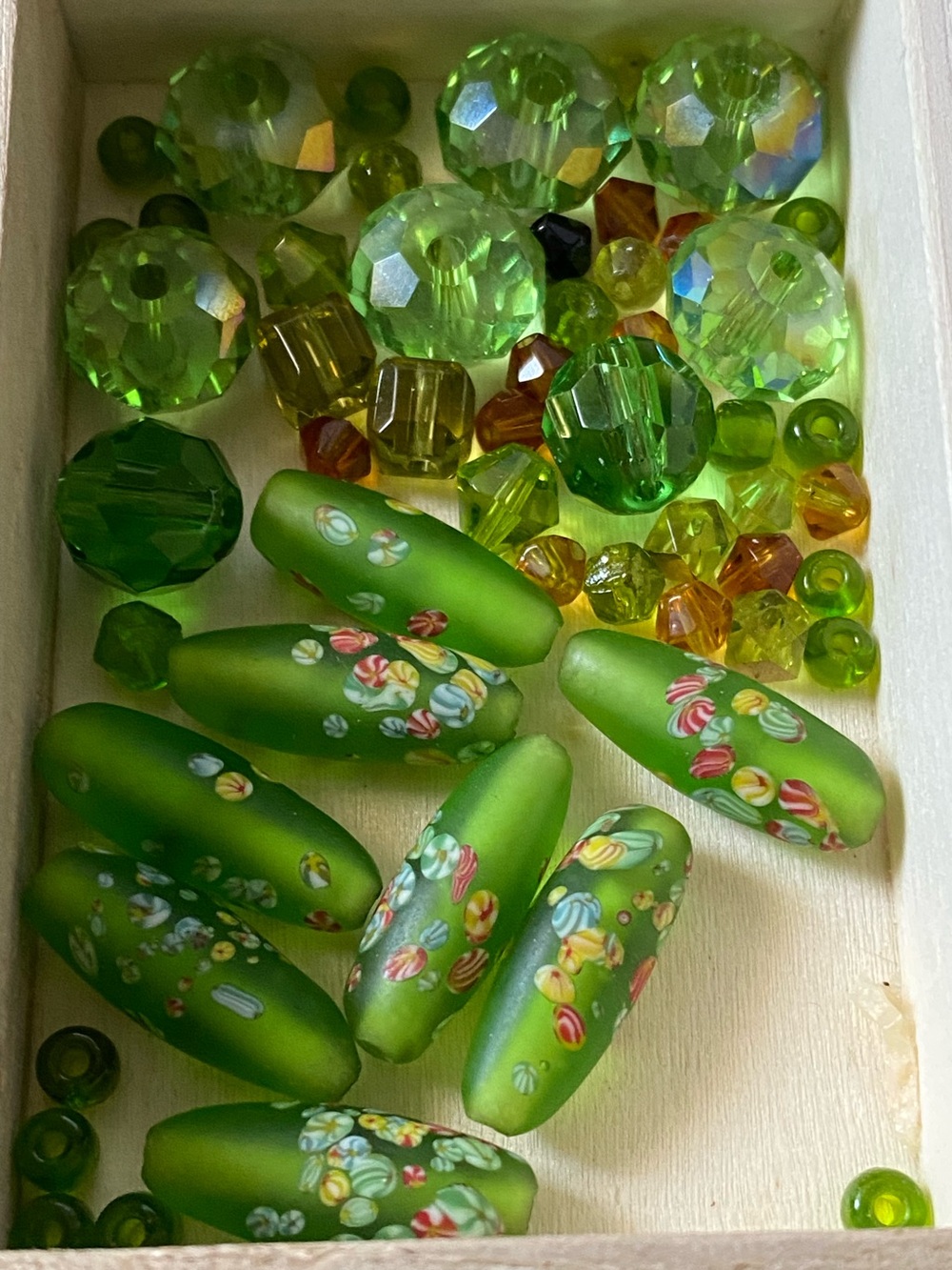 Bead Lot Natural Stone Beads and Glass Beads - Picture 5 of 12